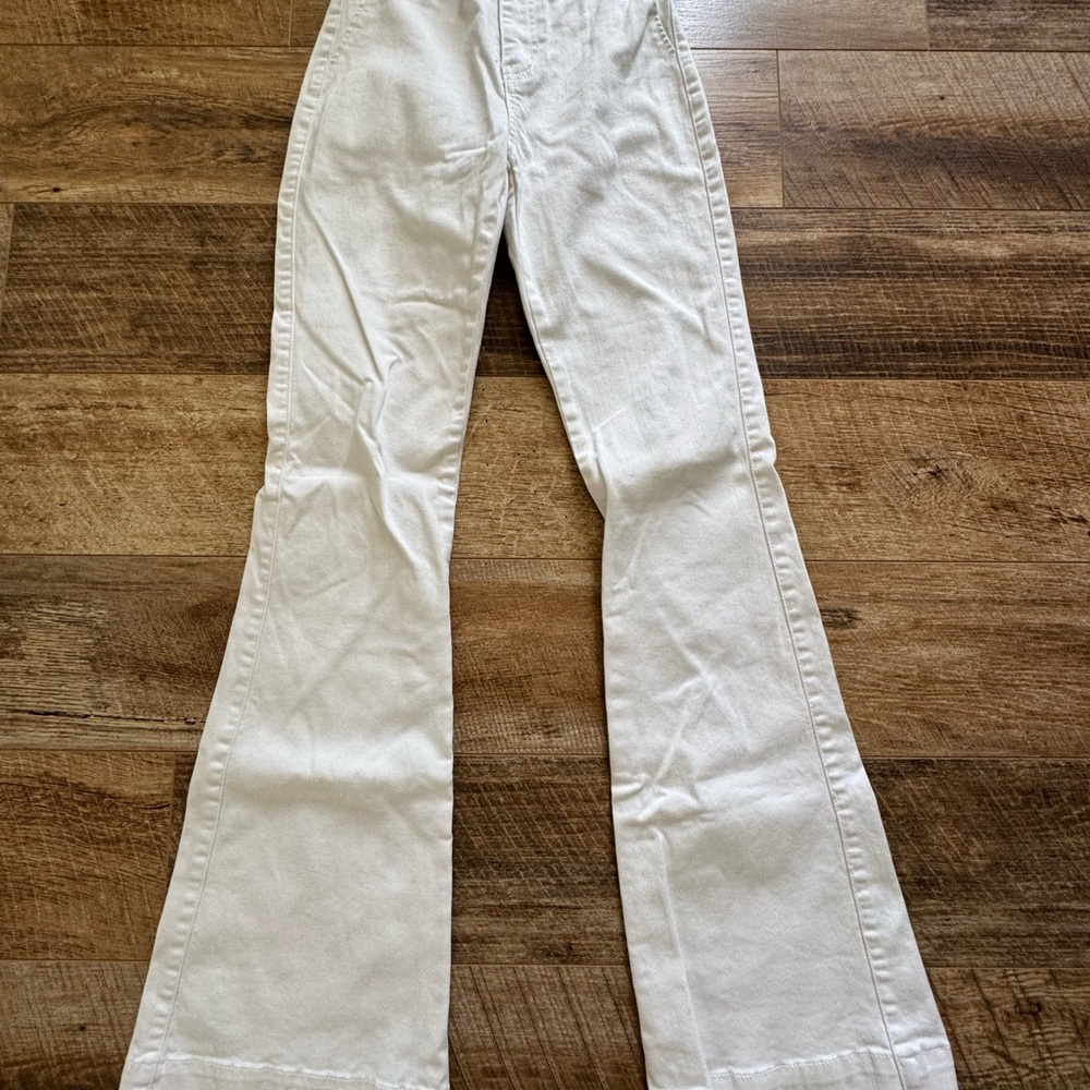 Celebrity Pink White Flare Jeans